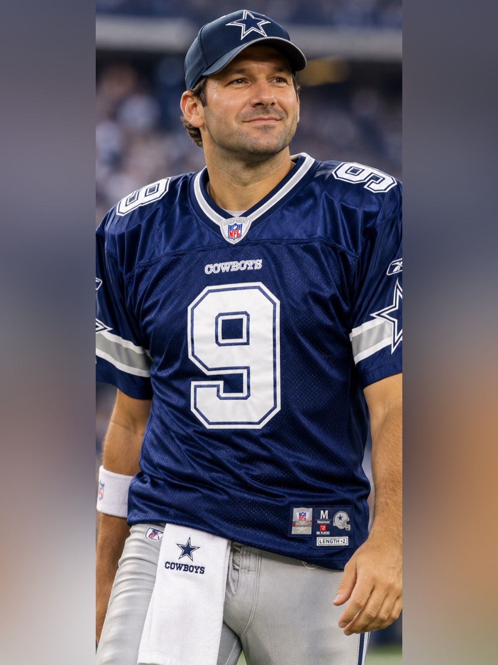 🏈 VINTAGE AUTHENTIC TONY ROMO #9 DALLAS COWBOYS REEBOK NFL JERSEY Medium 🏈